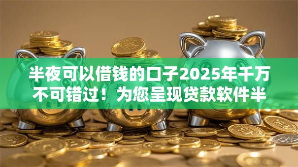 半夜可以借钱的口子2025年千万不可错过！为您呈现贷款软件半夜也能用