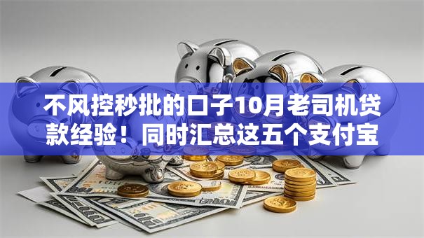 不风控秒批的口子10月老司机贷款经验！同时汇总这五个支付宝607芝麻分贷款