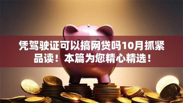凭驾驶证可以搞网贷吗10月抓紧品读！本篇为您精心精选！