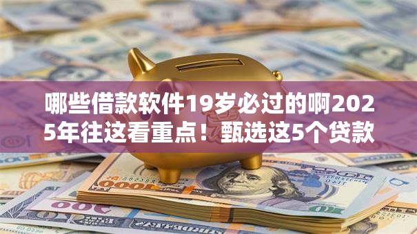 哪些借款软件19岁必过的啊2025年往这看重点！甄选这5个贷款口子十九岁必须过