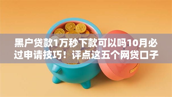 黑户贷款1万秒下款可以吗10月必过申请技巧！评点这五个网贷口子借款1万秒到账