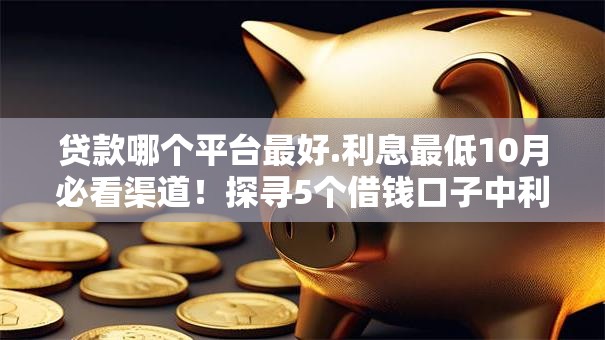 贷款哪个平台最好.利息最低10月必看渠道！探寻5个借钱口子中利息最低的是网贷
