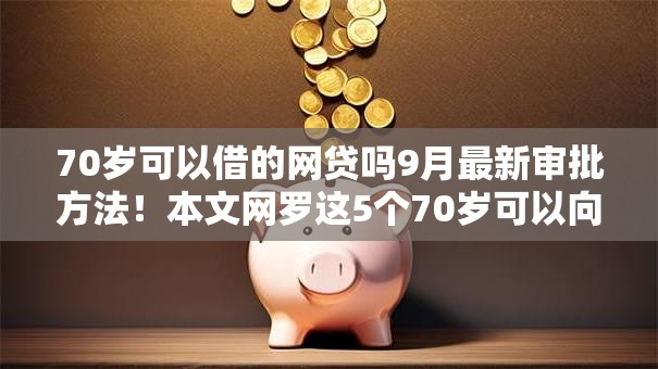 70岁可以借的网贷吗9月最新审批方法！本文网罗这5个70岁可以向网贷平台借钱