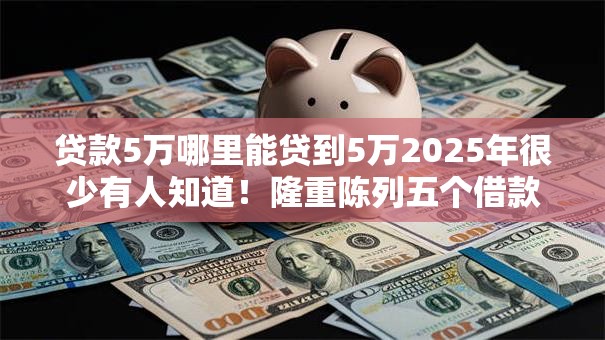 贷款5万哪里能贷到5万2025年很少有人知道！隆重陈列五个借款5万平台能借到5万