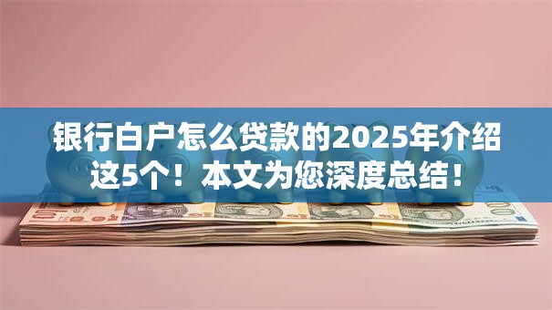 银行白户怎么贷款的2025年介绍这5个！本文为您深度总结！
