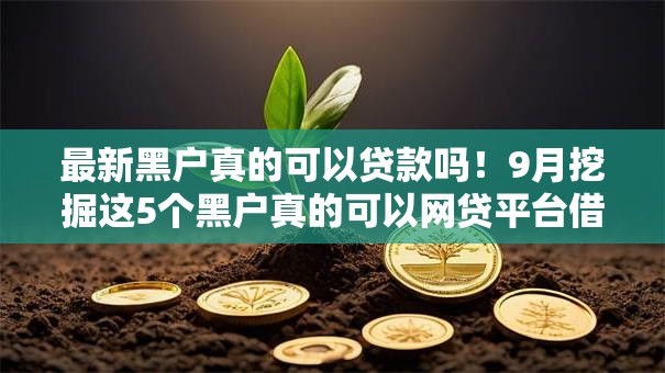 最新黑户真的可以贷款吗！9月挖掘这5个黑户真的可以网贷平台借钱
