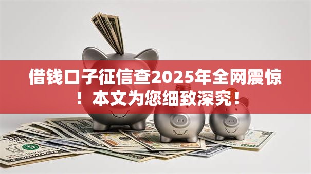 借钱口子征信查2025年全网震惊！本文为您细致深究！