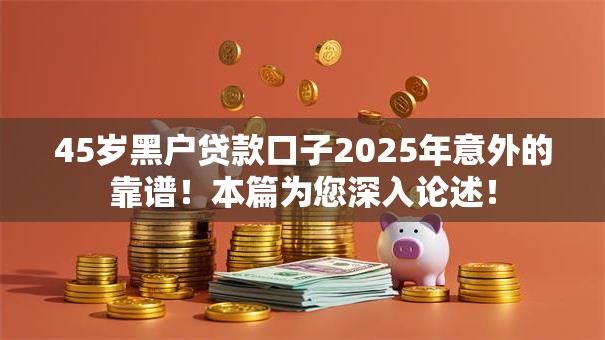 45岁黑户贷款口子2025年意外的靠谱！本篇为您深入论述！