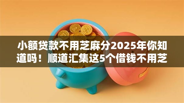 小额贷款不用芝麻分2025年你知道吗！顺道汇集这5个借钱不用芝麻分网贷口子