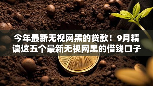 今年最新无视网黑的贷款！9月精读这五个最新无视网黑的借钱口子
