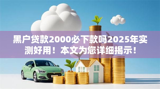 黑户贷款2000必下款吗2025年实测好用！本文为您详细揭示！