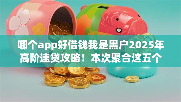 哪个app好借钱我是黑户2025年高阶速贷攻略！本次聚合这五个黑户网贷软件贷款口子借款