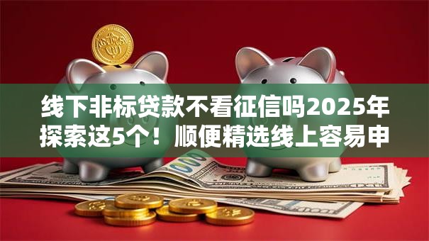 线下非标贷款不看征信吗2025年探索这5个！顺便精选线上容易申请的贷款平台