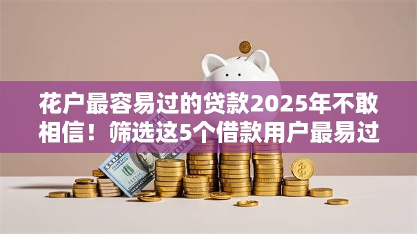 花户最容易过的贷款2025年不敢相信！筛选这5个借款用户最易过的网贷口子