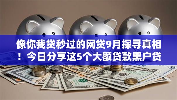 像你我贷秒过的网贷9月探寻真相！今日分享这5个大额贷款黑户贷款2025
