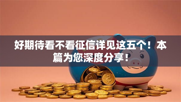 好期待看不看征信详见这五个！本篇为您深度分享！