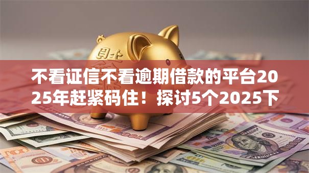 不看证信不看逾期借款的平台2025年赶紧码住！探讨5个2025下过款的口子