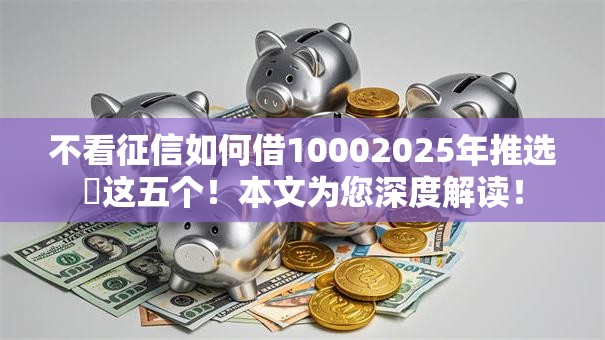 不看征信如何借10002025年推选​这五个！本文为您深度解读！