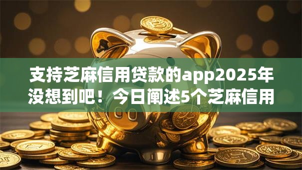 支持芝麻信用贷款的app2025年没想到吧！今日阐述5个芝麻信用借款的平台有很多