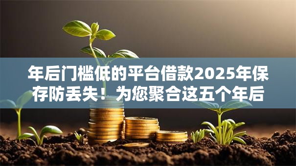 年后门槛低的平台借款2025年保存防丢失！为您聚合这五个年后网贷口子贷款借钱容易