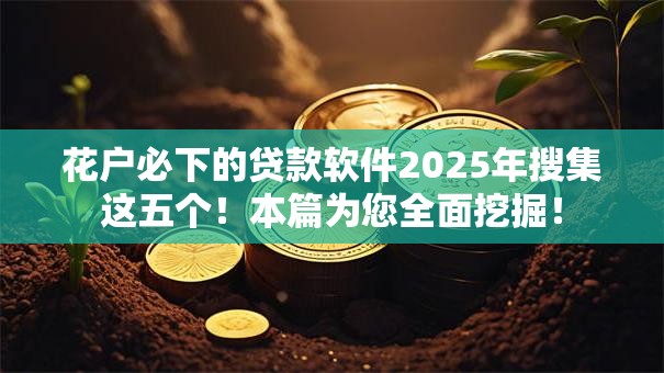 花户必下的贷款软件2025年搜集这五个！本篇为您全面挖掘！