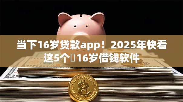 当下16岁贷款app！2025年快看这5个​16岁借钱软件