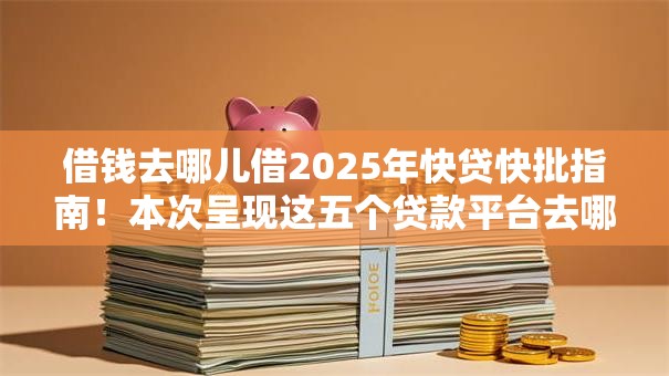 借钱去哪儿借2025年快贷快批指南！本次呈现这五个贷款平台去哪里借