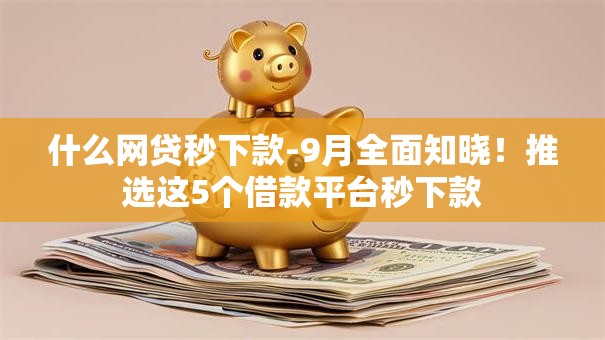 什么网贷秒下款-9月全面知晓！推选这5个借款平台秒下款