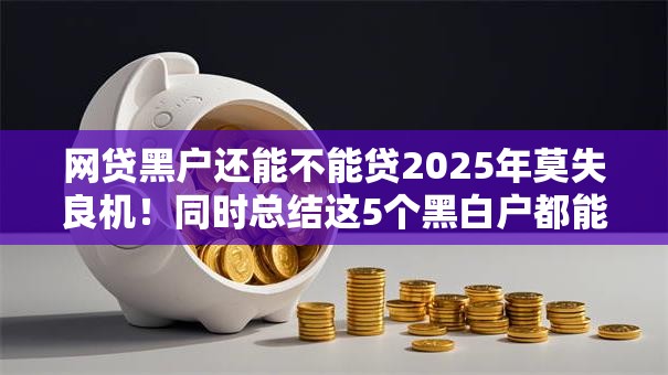 网贷黑户还能不能贷2025年莫失良机！同时总结这5个黑白户都能下款的网贷2025年还款