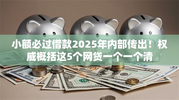 小额必过借款2025年内部传出！权威概括这5个网贷一个一个清