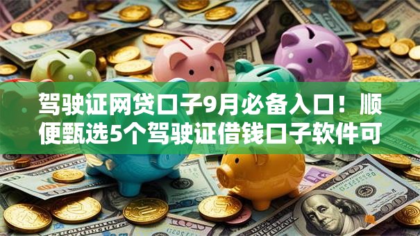 驾驶证网贷口子9月必备入口！顺便甄选5个驾驶证借钱口子软件可用