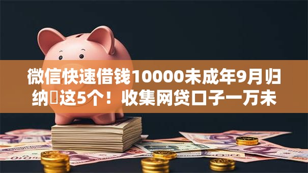 微信快速借钱10000未成年9月归纳​这5个！收集网贷口子一万未成年借款