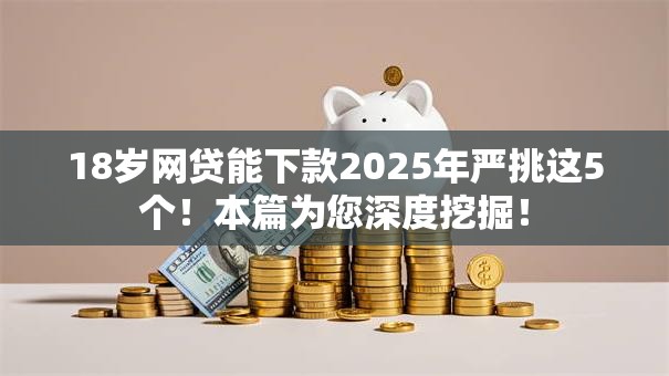 18岁网贷能下款2025年严挑这5个！本篇为您深度挖掘！