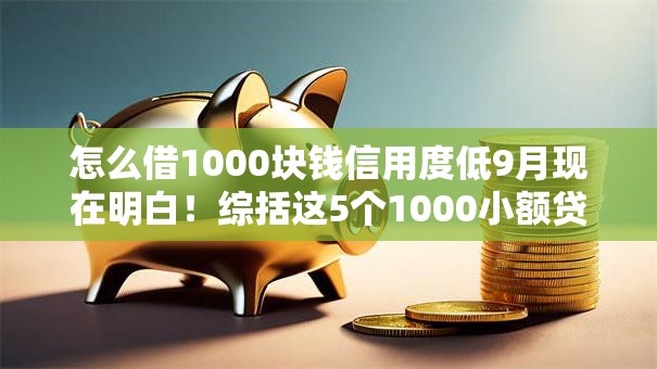 怎么借1000块钱信用度低9月现在明白！综括这5个1000小额贷款快速下款