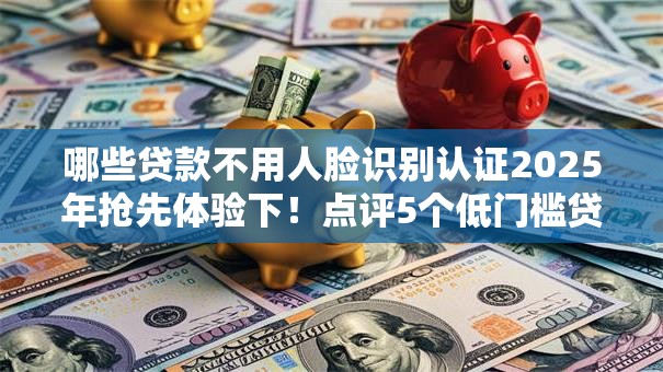 哪些贷款不用人脸识别认证2025年抢先体验下！点评5个低门槛贷款平台6万元