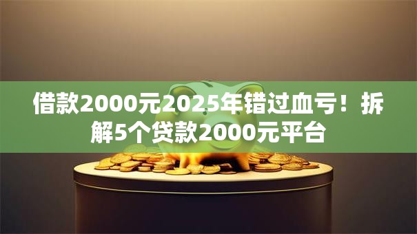 借款2000元2025年错过血亏！拆解5个贷款2000元平台