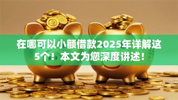在哪可以小额借款2025年详解这5个！本文为您深度讲述！