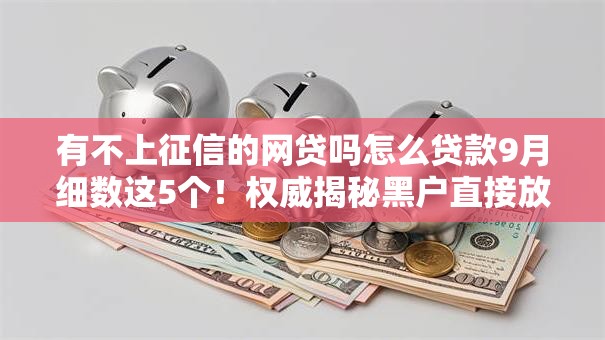 有不上征信的网贷吗怎么贷款9月细数这5个！权威揭秘黑户直接放款