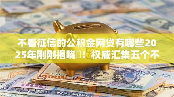 不看征信的公积金网贷有哪些2025年刚刚揭晓‌！权威汇集五个不看征信的公积金借款口子