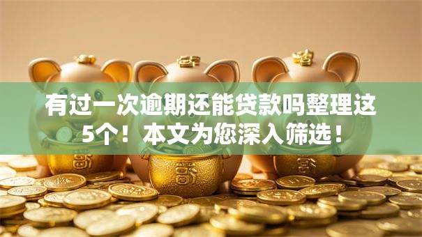 有过一次逾期还能贷款吗整理这5个！本文为您深入筛选！