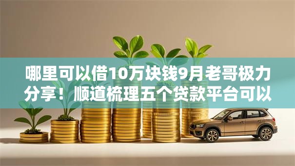 哪里可以借10万块钱9月老哥极力分享！顺道梳理五个贷款平台可以借10万块钱