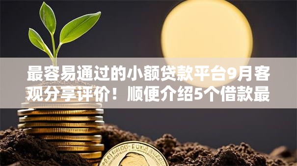 最容易通过的小额贷款平台9月客观分享评价！顺便介绍5个借款最简单的网贷口子