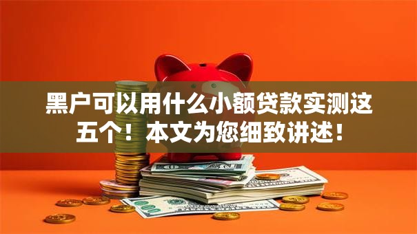 黑户可以用什么小额贷款实测这五个!本文为您细致讲述! 黑户可以用什么小额贷款实测这五个!本文为您细致讲述!