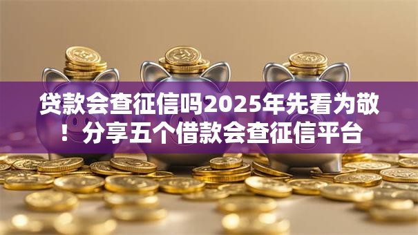贷款会查征信吗2025年先看为敬!分享五个借款会查征信平台 贷款会查征信吗2025年先看为敬!分享五个借款会查征信平台