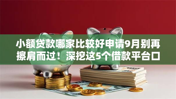 小额贷款哪家比较好申请9月别再擦肩而过！深挖这5个借款平台口子比较容易申请