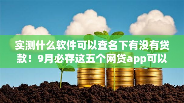 实测什么软件可以查名下有没有贷款!9月必存这五个网贷app可以查借款记录 实测什么软件可以查名下有没有贷款!9月必存这五个网贷app可以查借款记录