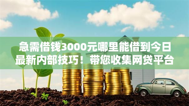 急需借钱3000元哪里能借到今日最新内部技巧!带您收集网贷平台急需贷款3000元口子 急需借钱3000元哪里能借到今日最新内部技巧!带您收集网贷平台急需贷款3000元口子