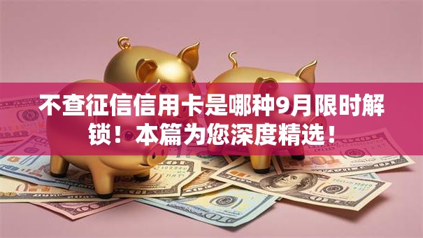 不查征信信用卡是哪种9月限时解锁!本篇为您深度精选! 不查征信信用卡是哪种9月限时解锁!本篇为您深度精选!