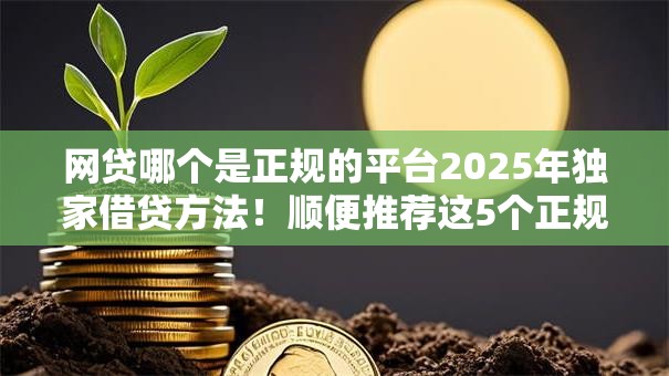网贷哪个是正规的平台2025年独家借贷方法!顺便推荐这5个正规贷款口子软件是哪个 网贷哪个是正规的平台2025年独家借贷方法!顺便推荐这5个正规贷款口子软件是哪个