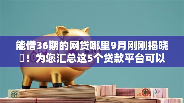 能借36期的网贷哪里9月刚刚揭晓!为您汇总这5个贷款平台可以借36期钱 能借36期的网贷哪里9月刚刚揭晓!为您汇总这5个贷款平台可以借36期钱